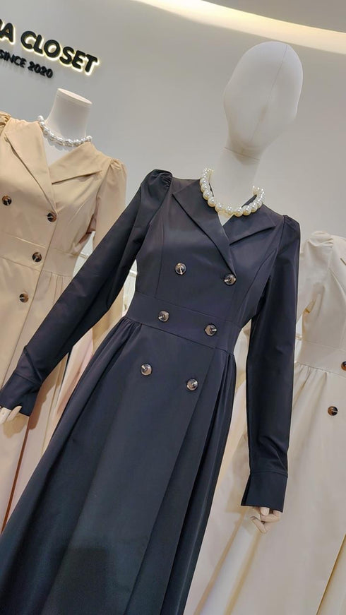 Double Breasted Blazer Dress